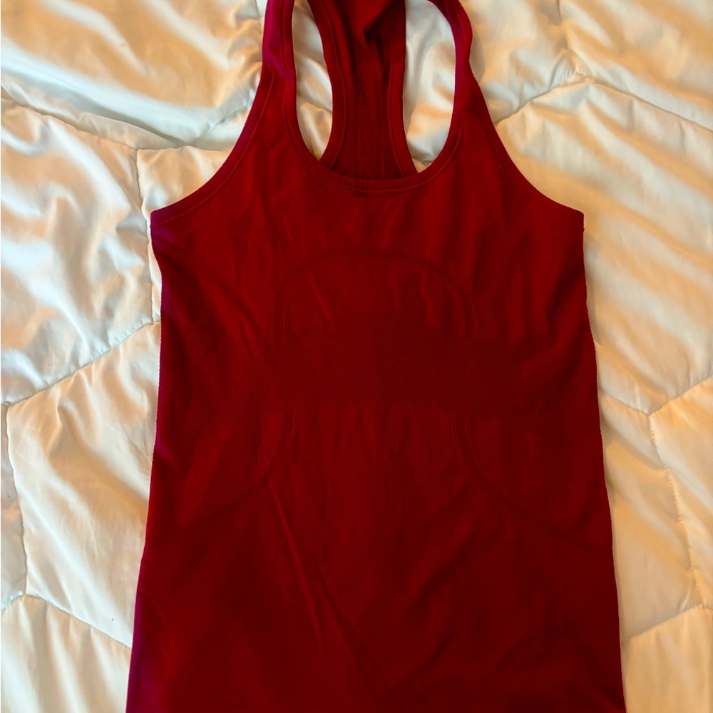 lululemon athletica Red Tank Top
